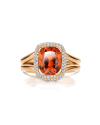 SLAETS Jewellery Orange Mandarin Garnet Ring with Diamonds, 18kt Gold (horloges)